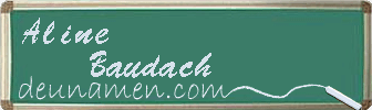 Aline Baudach Visitenkarte